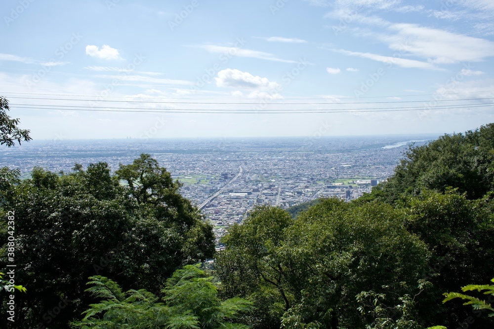 The view from the Gifu castle in Japan.