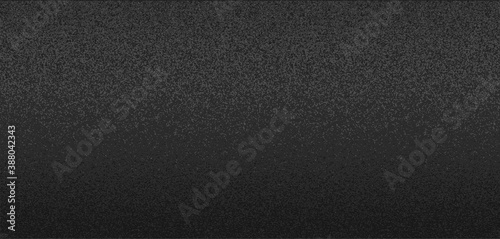 Metal steel dark grunge background vector illustration, black stipple asphalt material grainy texture, metallic or leather blank empty backdrop design