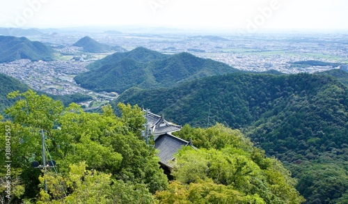 The Mountain View from a tower of castle in Gifu.
