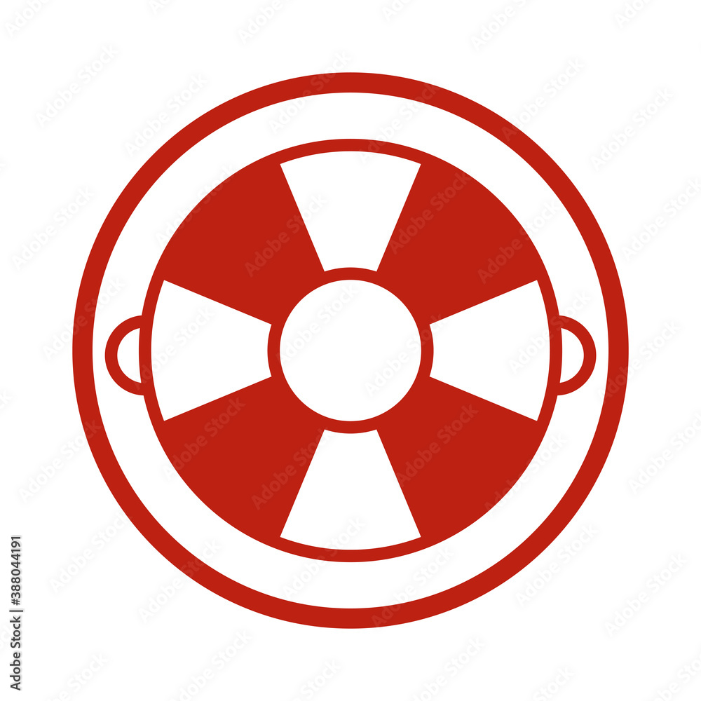 Lifebuoy icon vector Lifebuoy icon vector