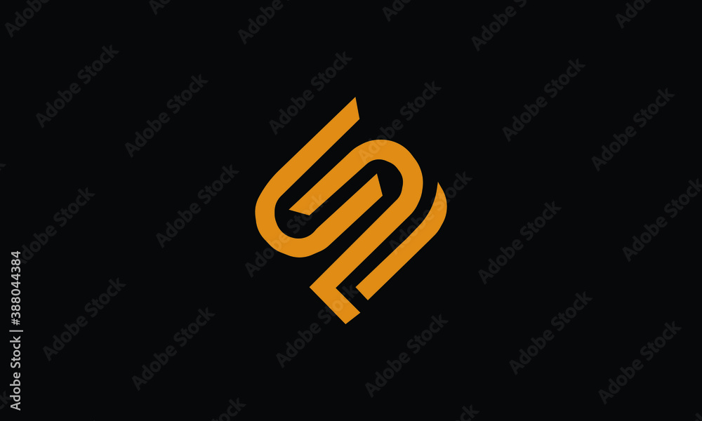 Unusual geometric letter S. Architecture vector logo. Isolated monogram