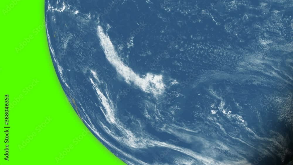Planet earth from space. Day to night realistic world globe spinning ...