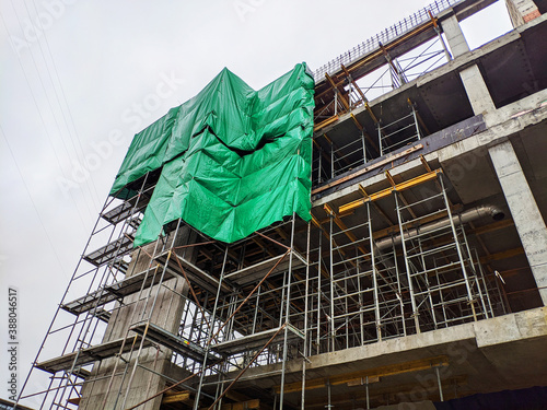 process of construction from concrete and steel structures