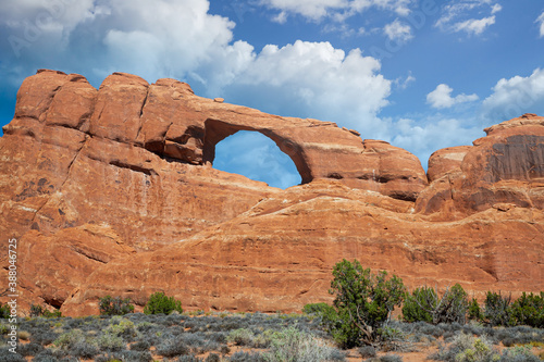 Travel and Tourism - Scenes of the Western United States. Skyline Arch in Arches National Park  Utah.