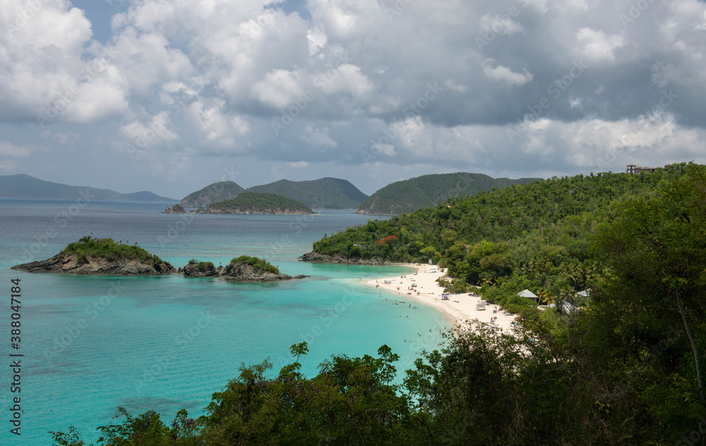 Caribbean Islands.St.Thomas. Trunk Bay