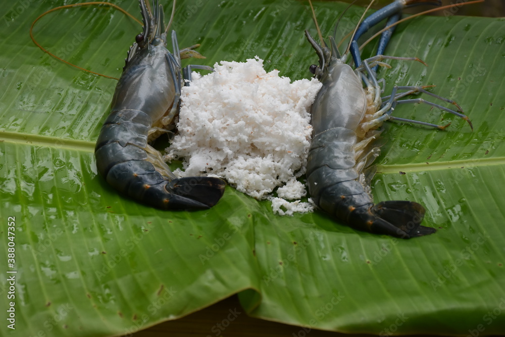 Ingredients of Chingri Malai curry is a Bengali style jumbo prawn curry