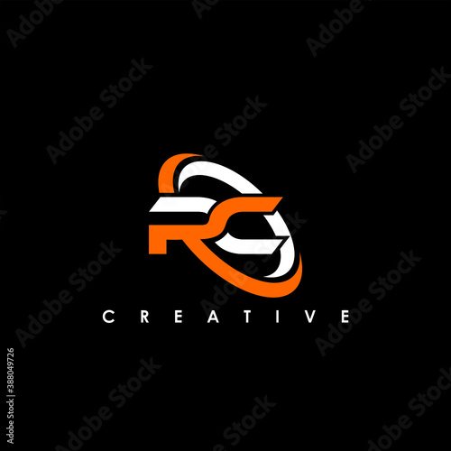 RC Letter Initial Logo Design Template Vector Illustration	

