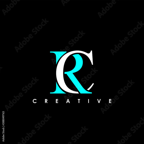 RC Letter Initial Logo Design Template Vector Illustration	
