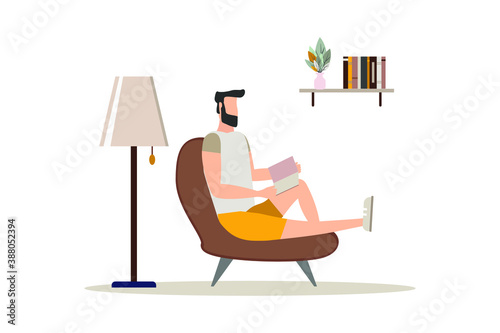 people reading or students studying and preparing for examination. Book lovers, readers, modern literature fans isolated on white background. Flat cartoon vector illustration.