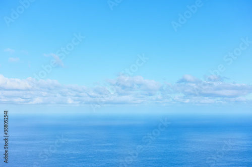 The Atlantic Ocean and clouds