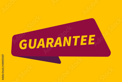 Guarantee banner vector, Guarantee image