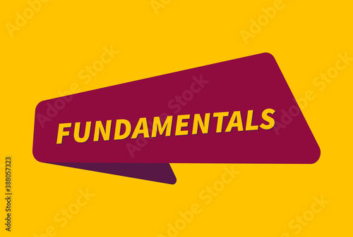 Fundamentals banner vector, Fundamentals image
