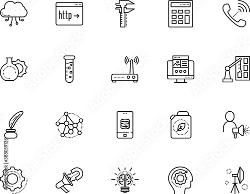technology vector icon set such as: micrometer, pictogram, bio, building, man, portal, choice, shape, trend, accounting, measure, wireframe, inkwell, pharmacy, webpage, draw, click, lead, emblem