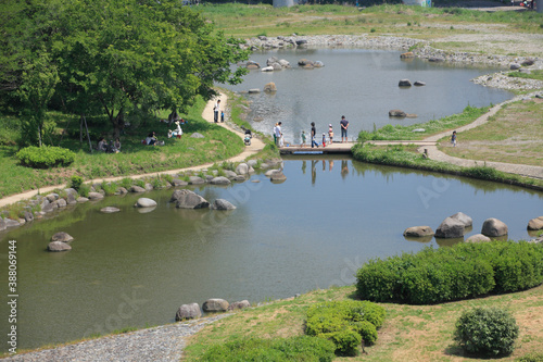 河川敷の親水公園