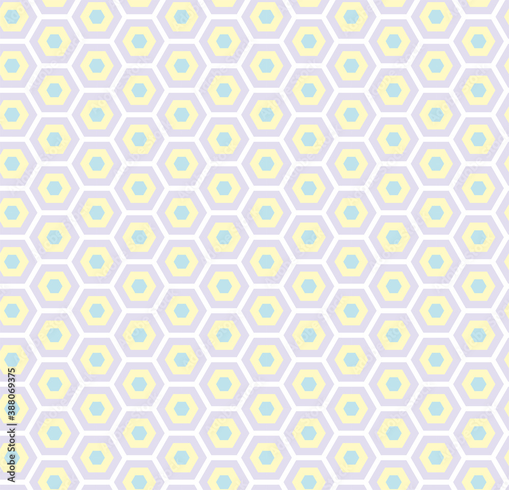 abstract bright colored geometric honeycomb pattern