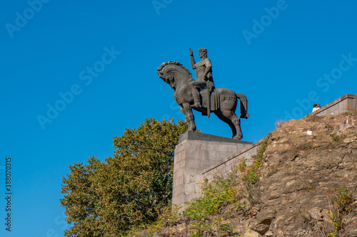 Statue of King Vakhtang Gorgasali in Tbilisi