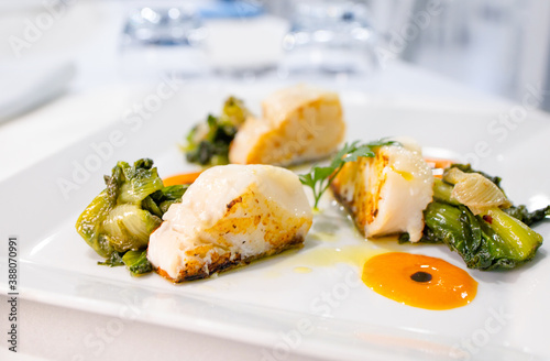 Фотография Fish dish cooked and served in the restaurant