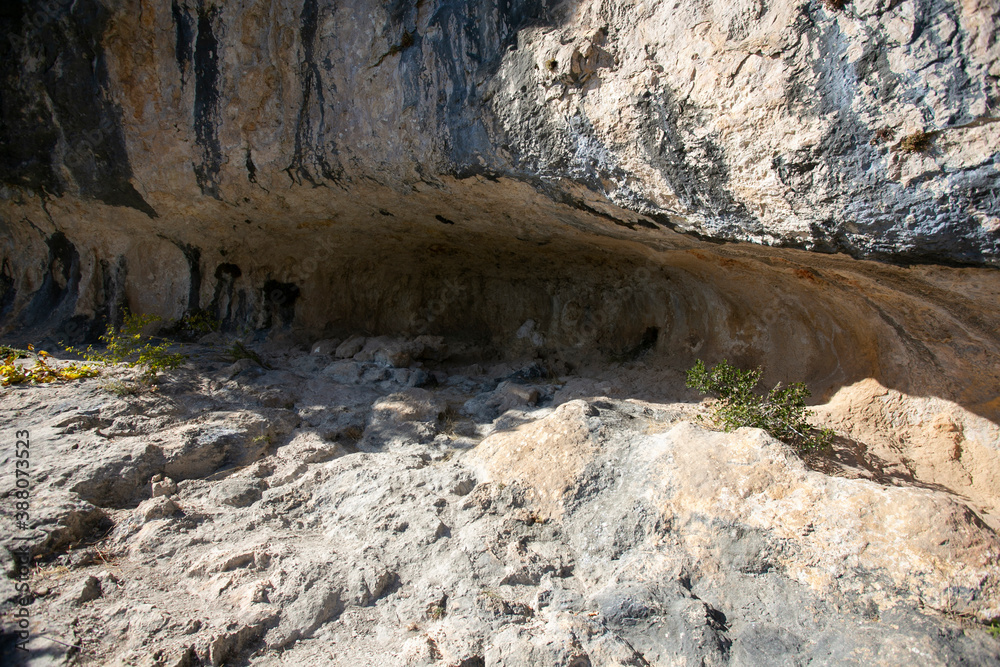 Ruta del abrigo de Chimiachas en la sierra de Guara. 