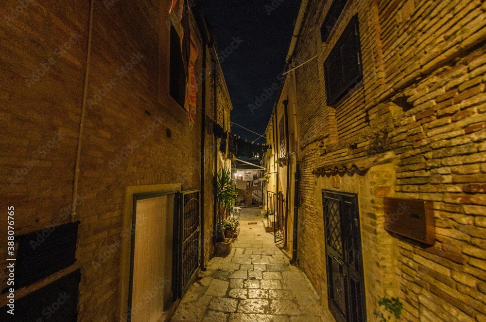 Characteristic alley of the old town in Southern Italy Characteristic alley of the old town in Southern Italy