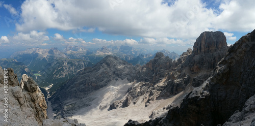 Italia Dolomity Góry Montagnes Clouds Chmury