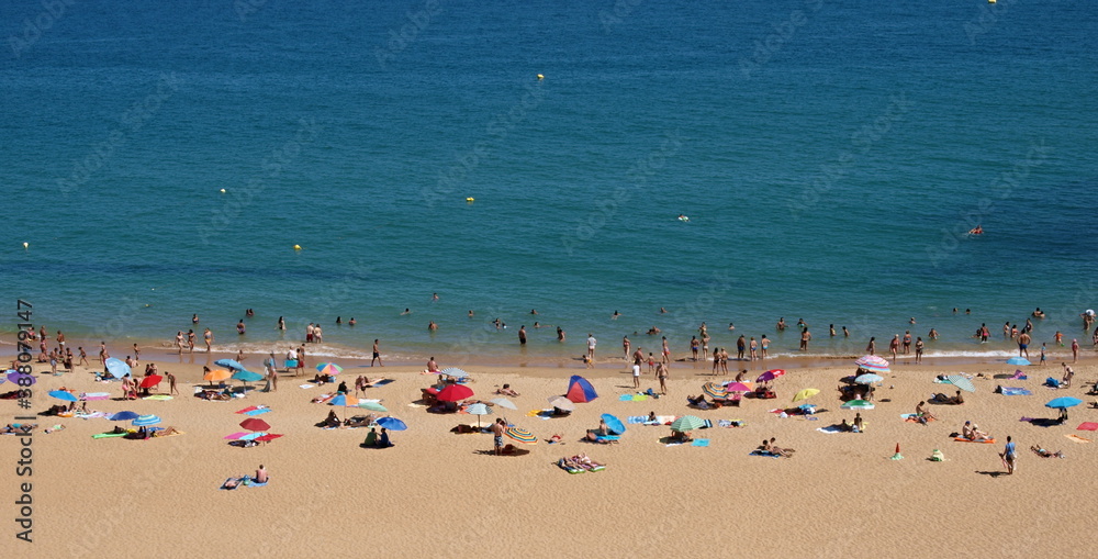 Main beach of Albufeira, Algarve - Portugal