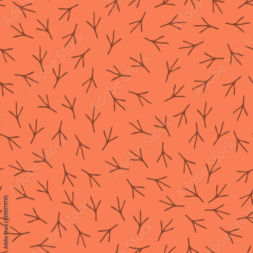 seamless repeating pattern of brids steps