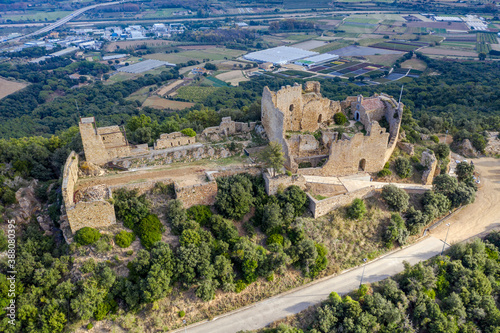 Palafolls Castle in the province of Barcelona Catalonia Spain photo