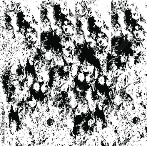 Rough black and white texture vector. Distressed overlay texture. Grunge background. Abstract textured effect. Vector Illustration. Black isolated on white background. EPS10