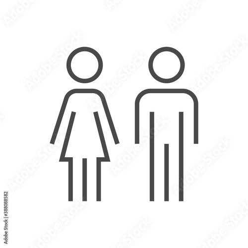 Couple signage icon
