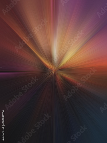 Colorful Wallpaper zoom blur effect speed line comic anime illustration abstract for background