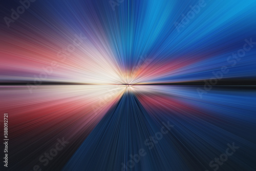 Colorful Wallpaper zoom blur effect speed line comic anime illustration abstract for background