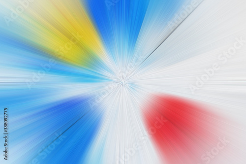 Colorful Wallpaper zoom blur effect speed line comic anime illustration abstract for background