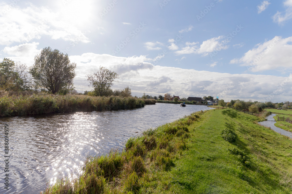 The Winkel river in Abcoude, The Netherlands The Winkel river in Abcoude, The Netherlands
