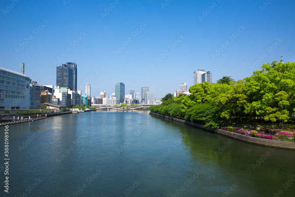 大阪天満の都市風景