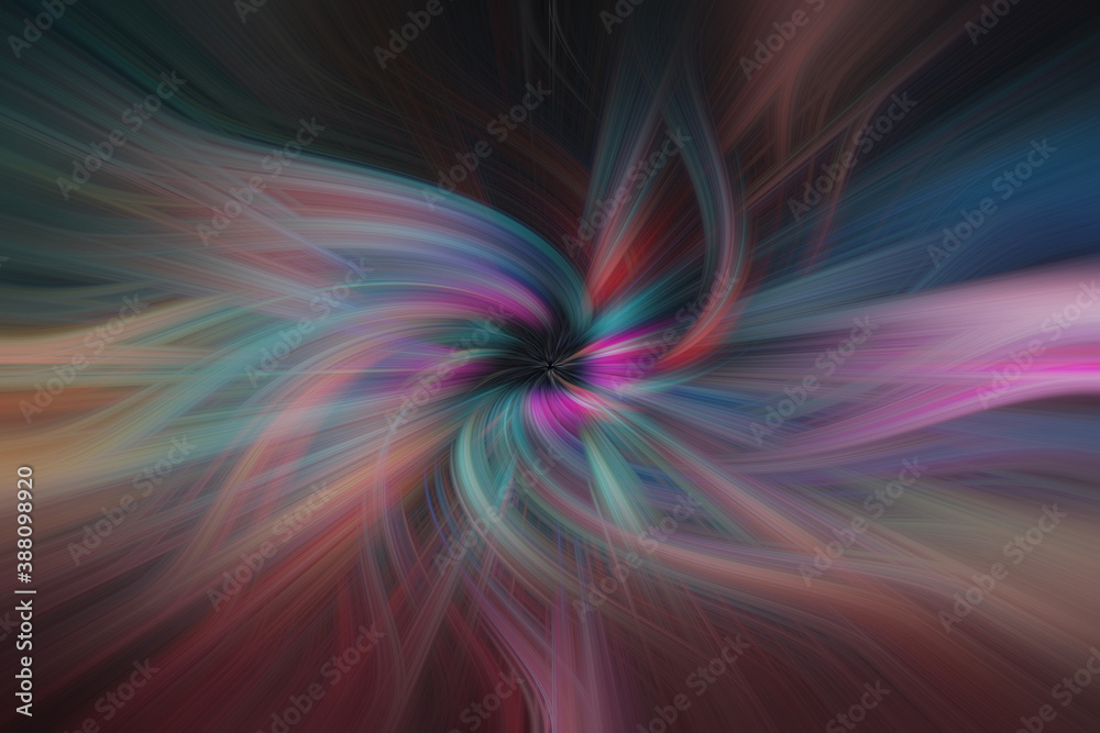 Abstract Twisted Light Background. Anime Effects Background Overlay Blend. Modern Fractal Floral Leaf Design Fantasy Majestic Background.