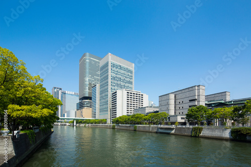 大阪中之島の都市風景