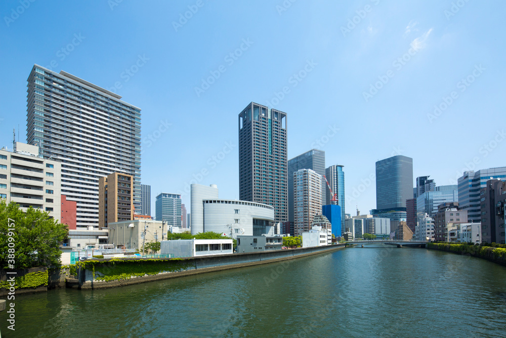 大阪中之島の都市風景