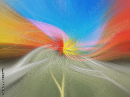 Abstract Twisted Light Background. Anime Effects Background Overlay Blend. Modern Fractal Floral Leaf Design Fantasy Majestic Background.