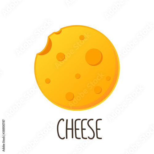 Cheese symbol. cheese logo design.