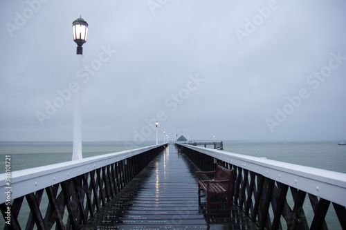 The pier at Yarmouth, Isle of Wight, England photo