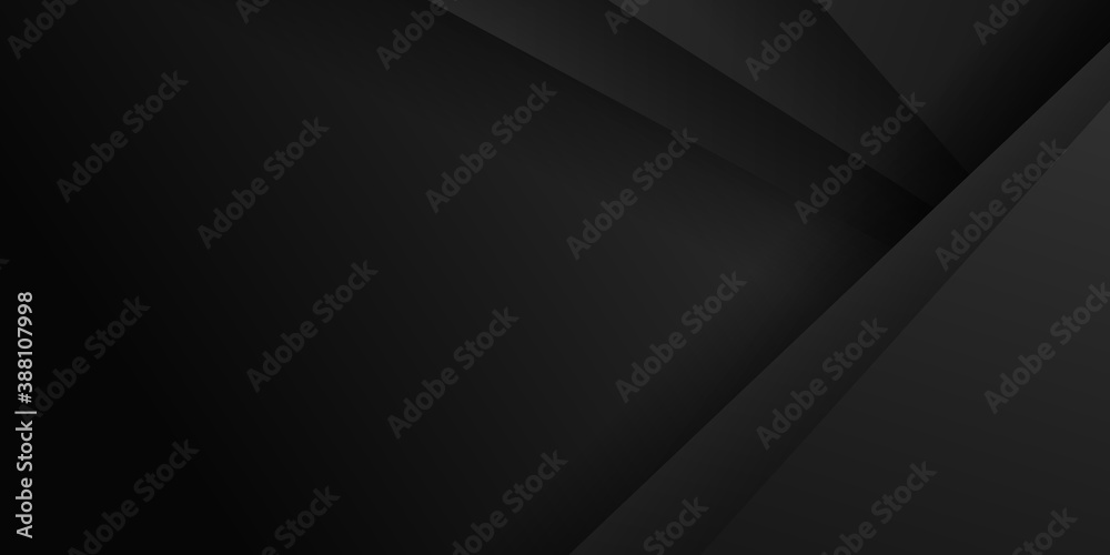 Dark black abstract business background with shadow overlap layers