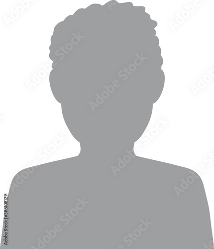Hand drawn, modern, man avatar profile icon (or portrait icon). User flat avatar icon, sign, profile male symbol
