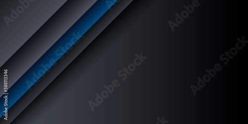 Abstract blue light dark grey metallic overlap design modern futuristic technology background vector illustration