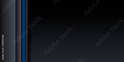 Abstract blue light dark grey metallic overlap design modern futuristic technology background vector illustration