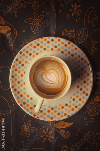 cup of coffee with heart