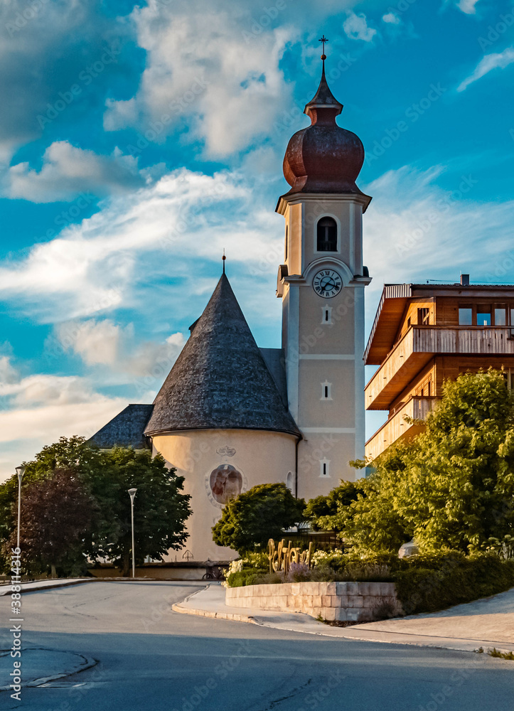 Beautiful church at Achenkirch, Tyrol, Austria