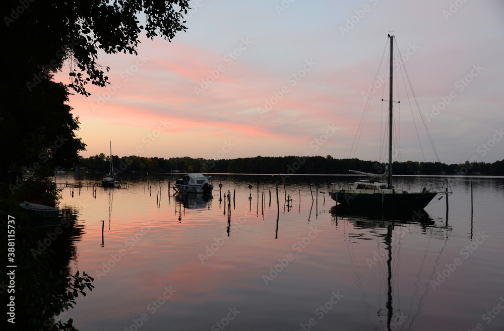 Abend am Schwielochsee Abend am Schwielochsee