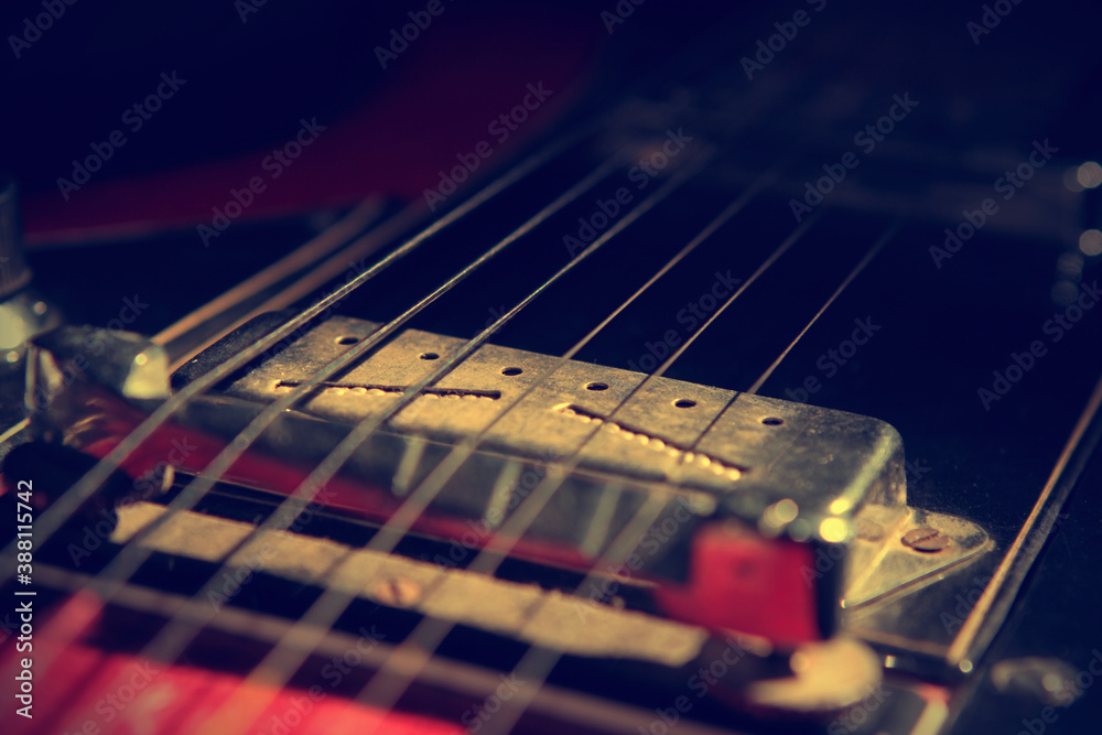 Fototapeta premium electric guitar close up