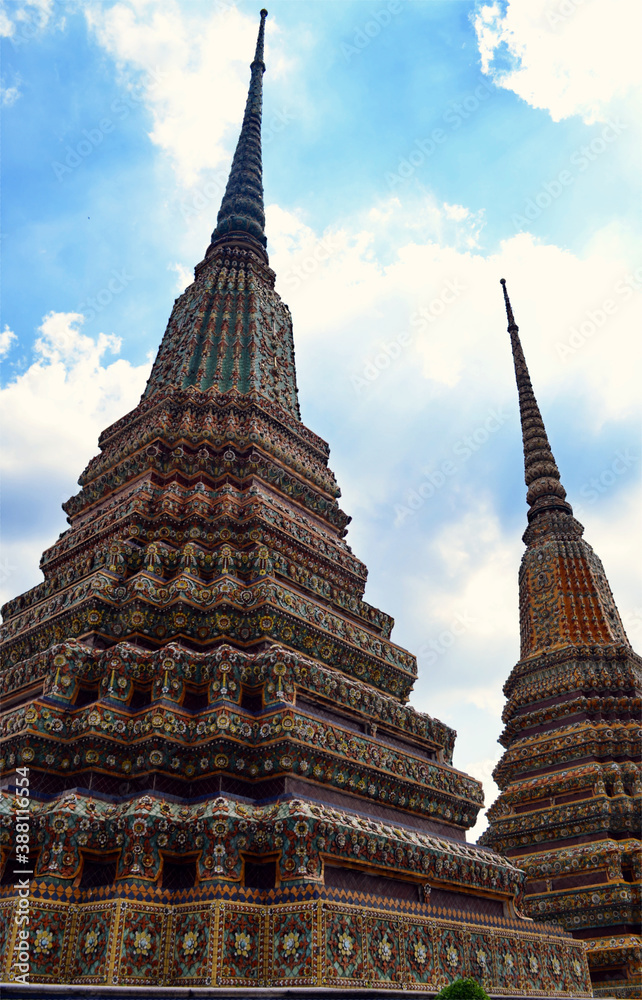 Bangkok, Thailand - Wat Pho Stupas
