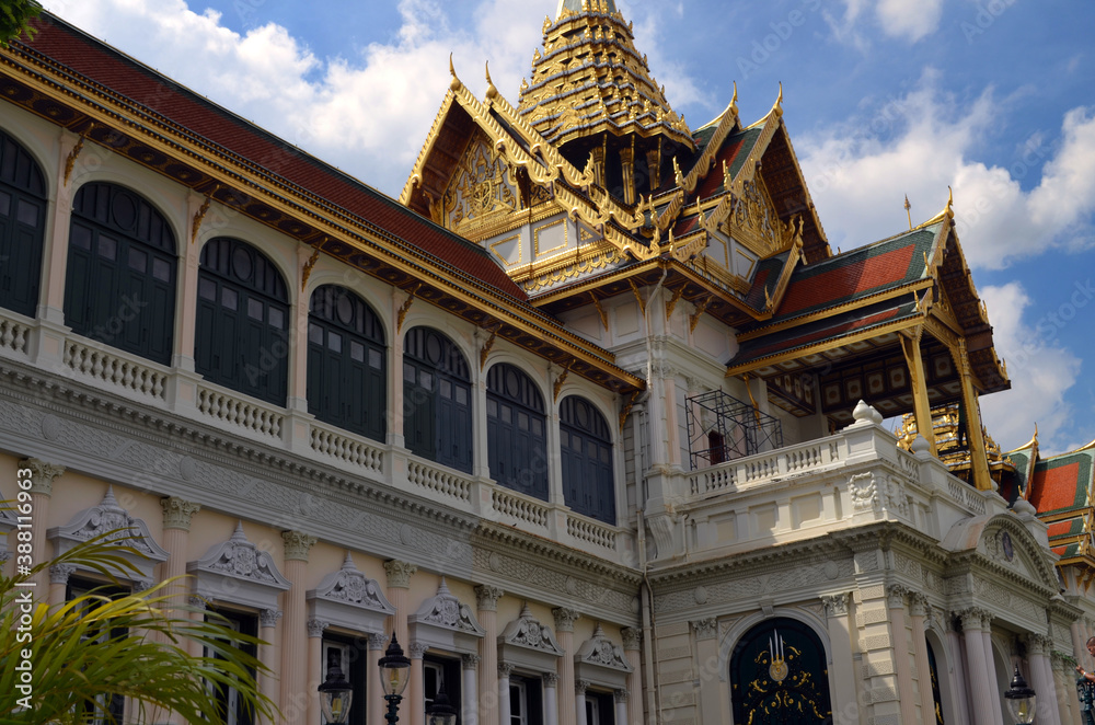 Obraz premium Bangkok, Thailand - Grand Palace, Phra Thinang Chakri Maha Prasat